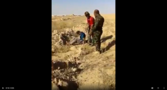 الحشد الشعبي يعدم شخصًا اعزل ميدانيا